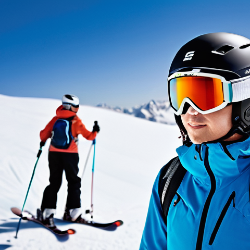 스키 강사의 실기 연습 노하우 - **Prompt:** A dynamic scene depicting a highly skilled ski instructor, dressed in a modern, vibrant ...