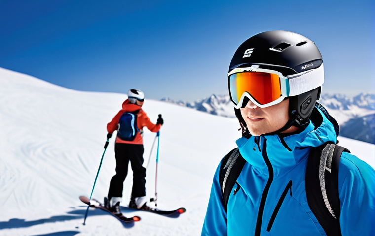 스키 강사의 실기 연습 노하우 - **Prompt:** A dynamic scene depicting a highly skilled ski instructor, dressed in a modern, vibrant ...