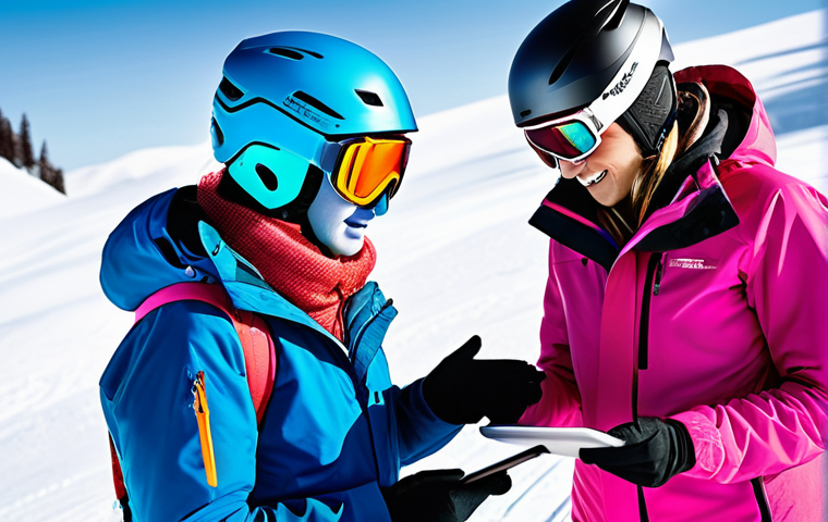 스키 강사의 실기 연습 노하우 - **Prompt:** A dynamic scene depicting a highly skilled ski instructor, dressed in a modern, vibrant ...