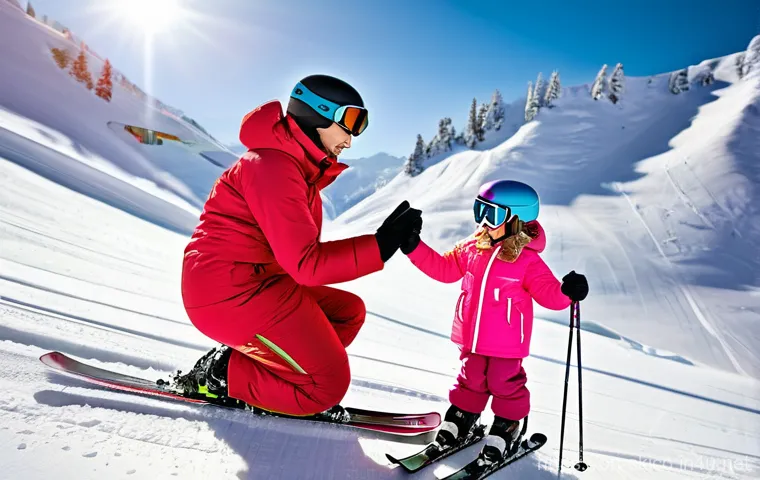 스키 강사 자격 시험 후기 - **Prompt:** A young, determined aspiring ski instructor, wearing a brightly colored, layered winter ... 스키 강사 자격 시험 후기 - **Prompt:** A young, determined aspiring ski instructor, wearing a brightly colored, layered winter ...