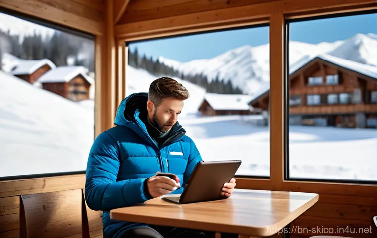 스키 강사의 고객 데이터 관리 - **Prompt:** A cheerful female ski instructor, wearing a brightly colored, functional ski jacket and ... 스키 강사의 고객 데이터 관리 - **Prompt:** A cheerful female ski instructor, wearing a brightly colored, functional ski jacket and ...