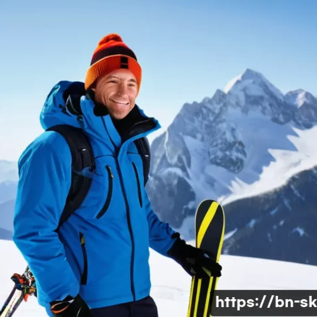 스키 강사의 트렌드와 전망 분석 - **Prompt:** "A seasoned ski instructor (40s, male, dressed in a warm, modern ski jacket and pants, w...