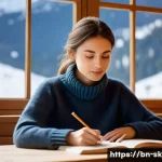 스키 강사의 자격증 시험 기출 문제 분석 - **Prompt 1: Dedicated Study for Ski Instructor Certification**
"A cozy, warm indoor scene. A det...